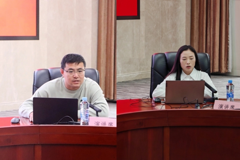 售前工程师赵嘉滨、技术支持工程师李诗蒙介绍密码调研对接、密码管理制度、密码应用改造等